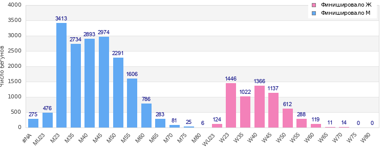 Age group distribution