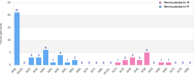 Age group distribution