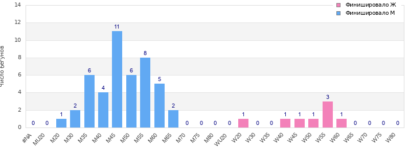 Age group distribution