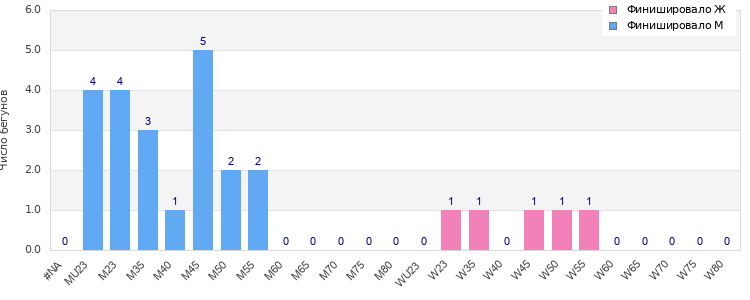 Age group distribution