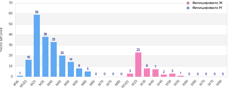 Age group distribution