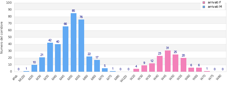 Age group distribution