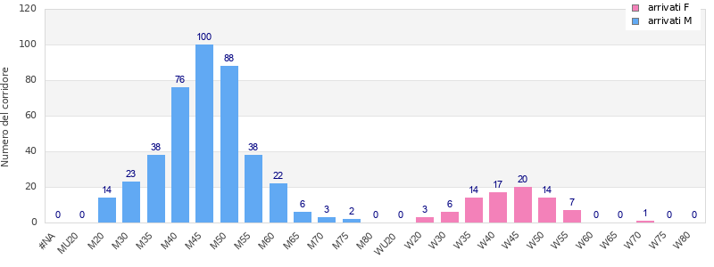 Age group distribution